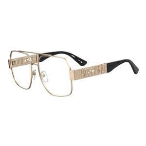 NEW MOSCHINO EYEGLASSES YELLOW GOLD WOMEN EYEWEAR MOSCHINO MOS639 0000 00